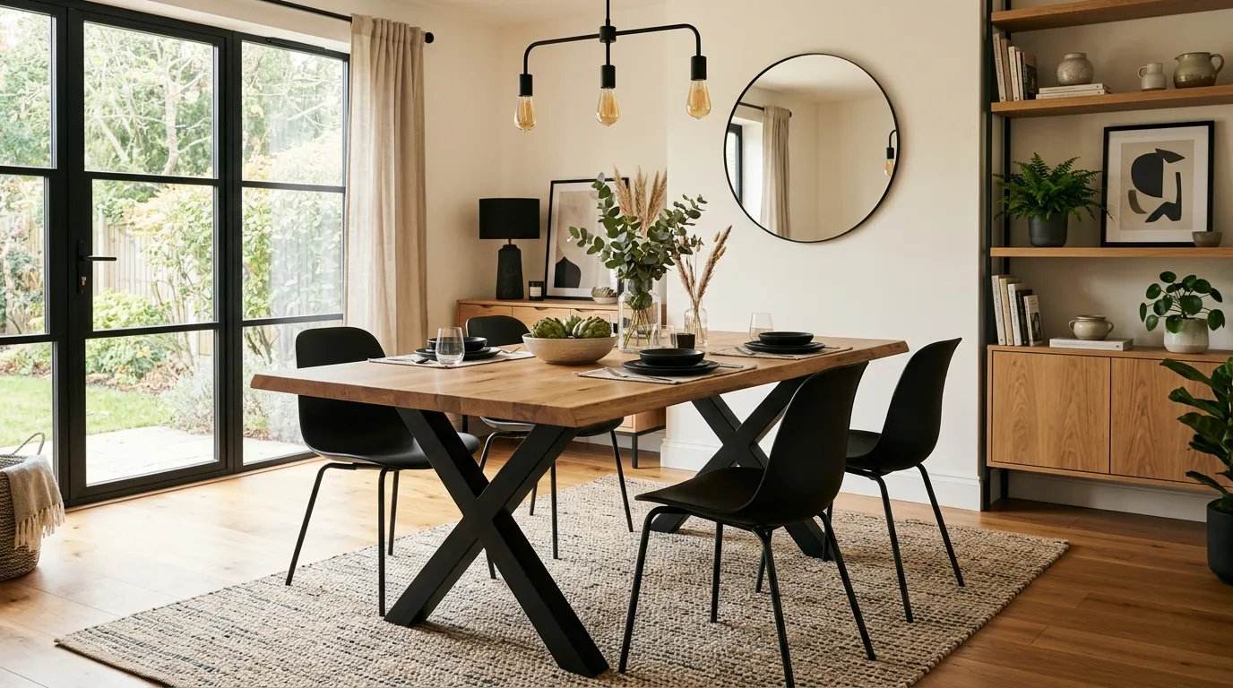 Black and Wood Mix