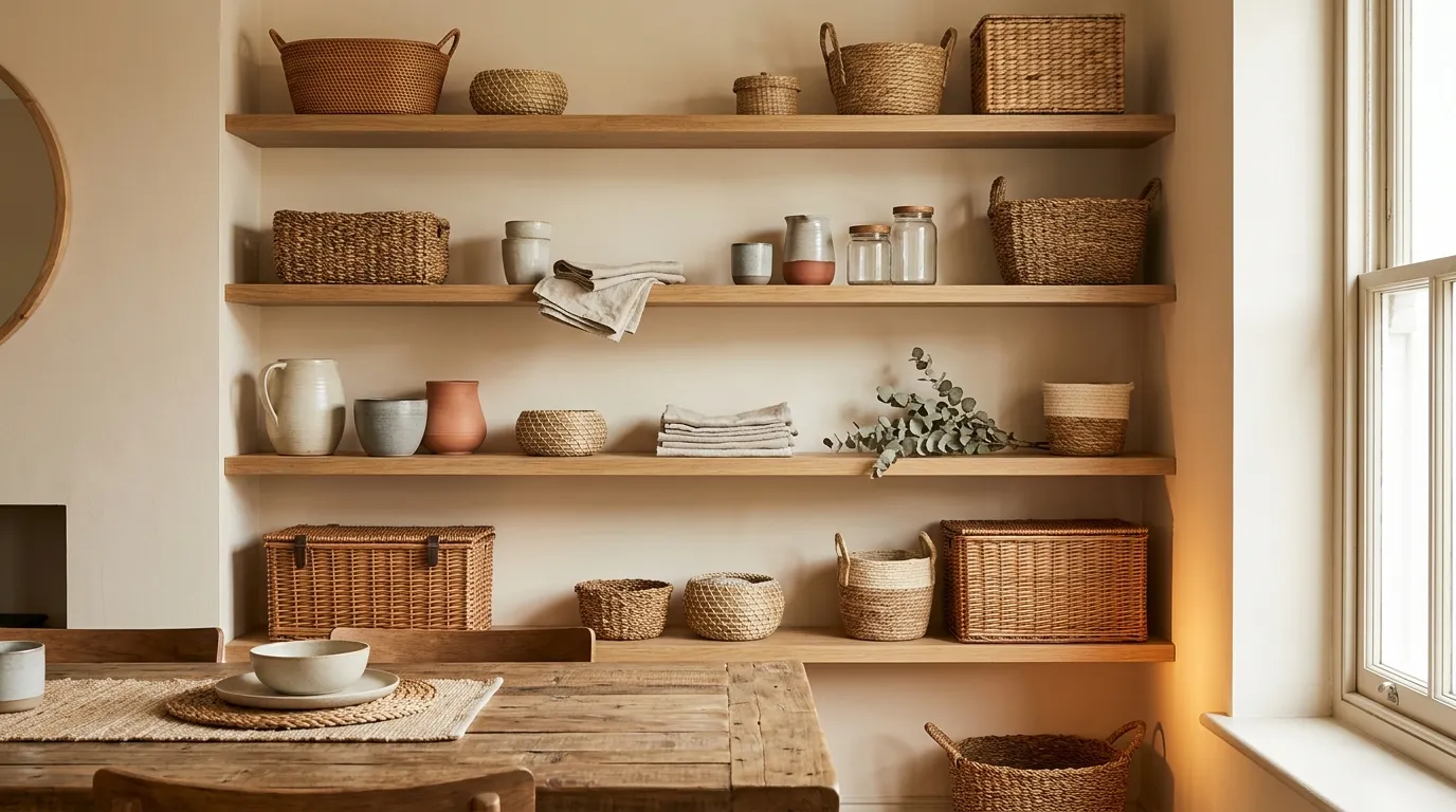 Decorative Basket Shelves