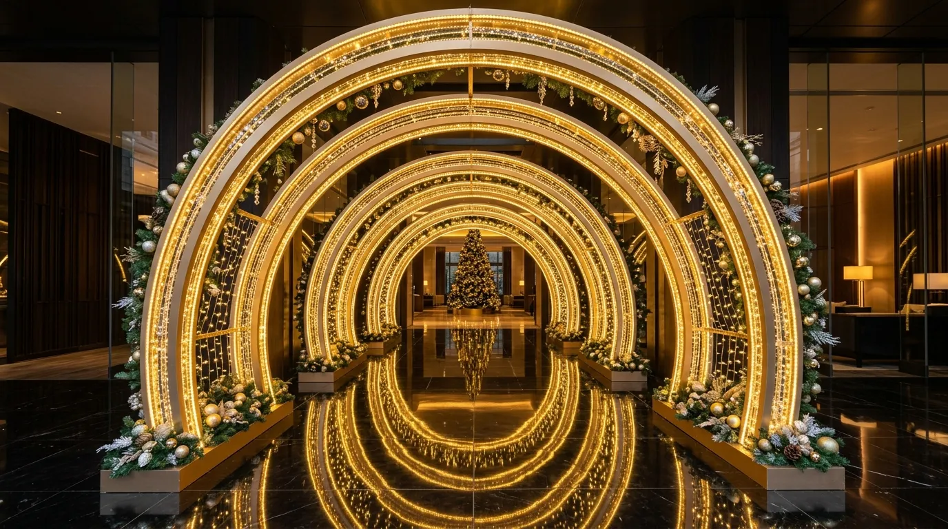Golden Light Tunnel