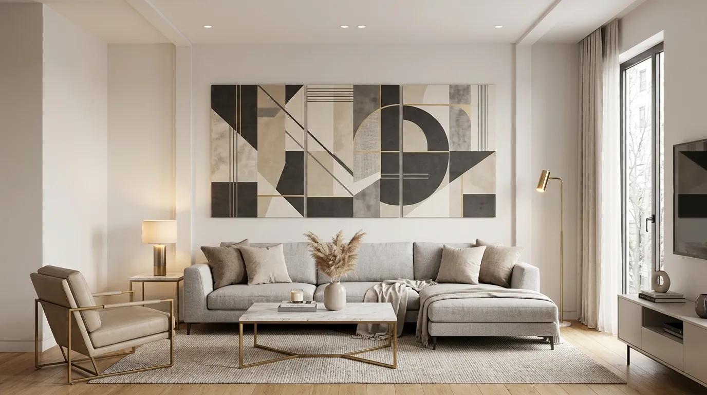 Large Geometric Wall Art