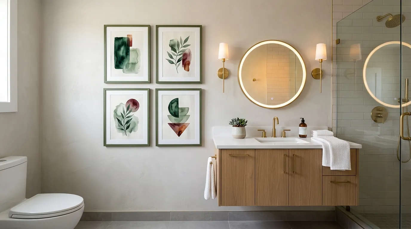 Green Framed Artwork