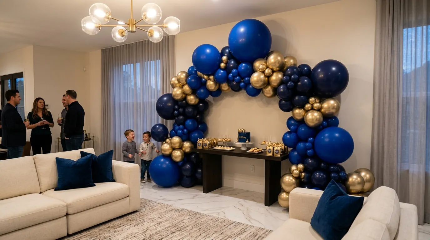Royal Blue Balloon Hall