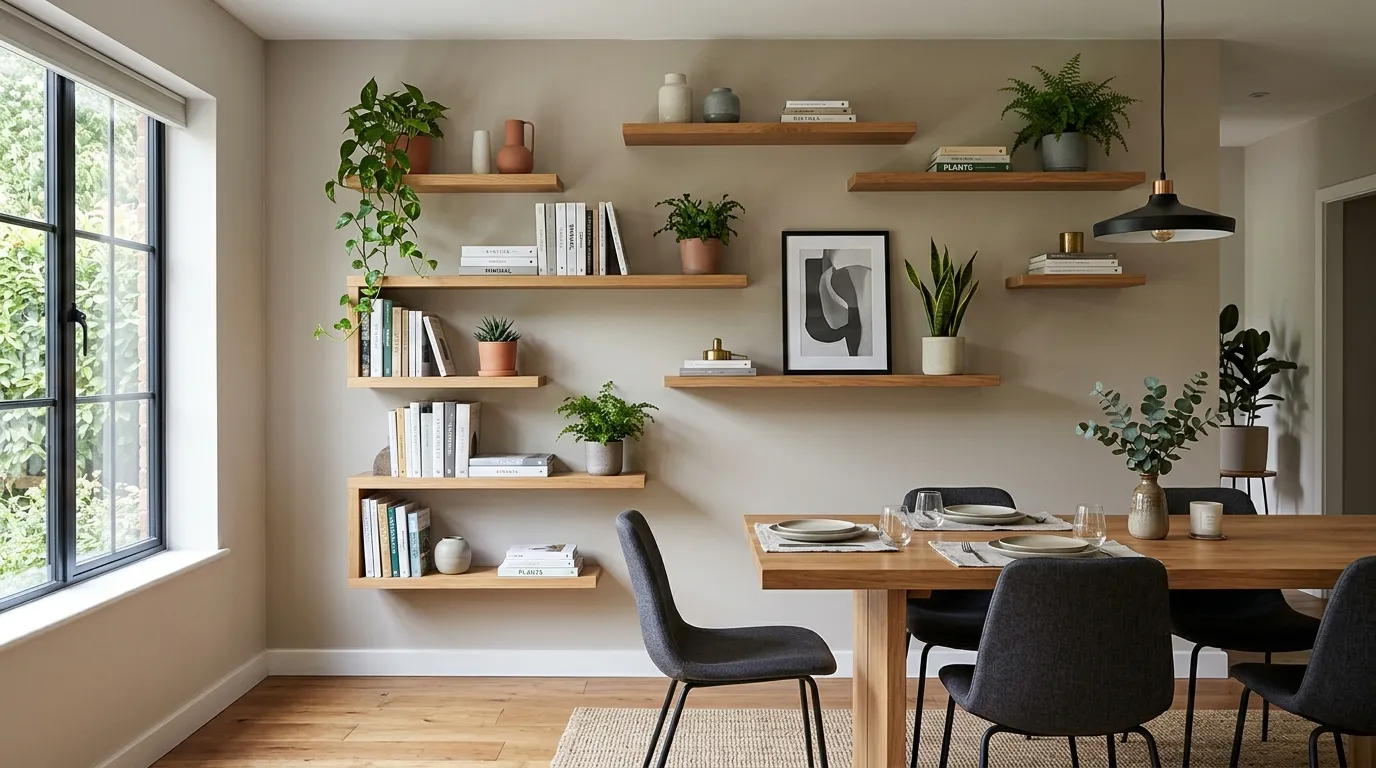 Asymmetrical Shelf Layout