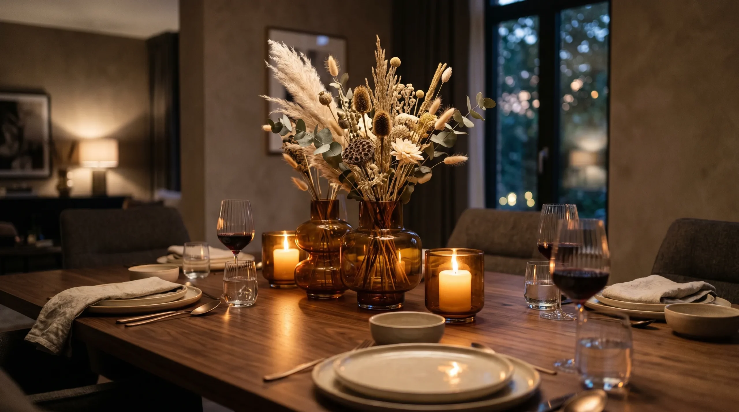 Amber Glass Accents