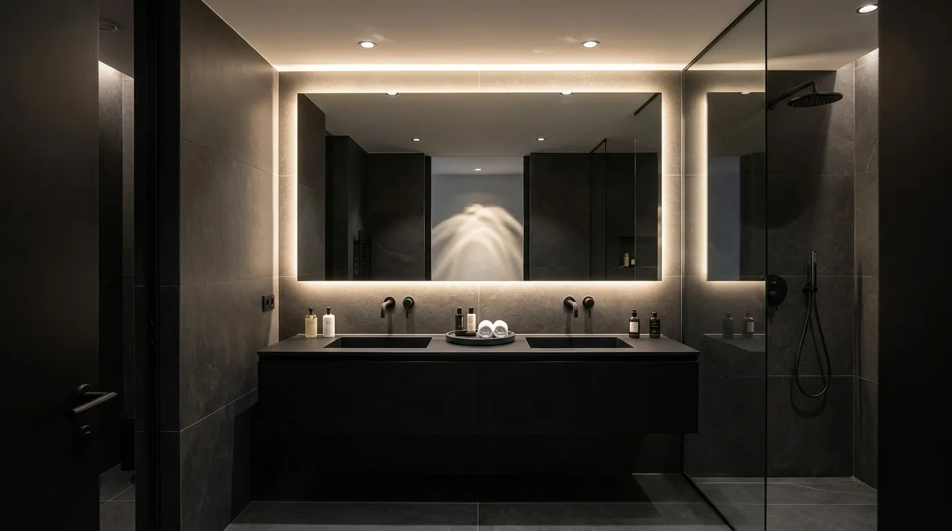 Backlit Oversized Mirror