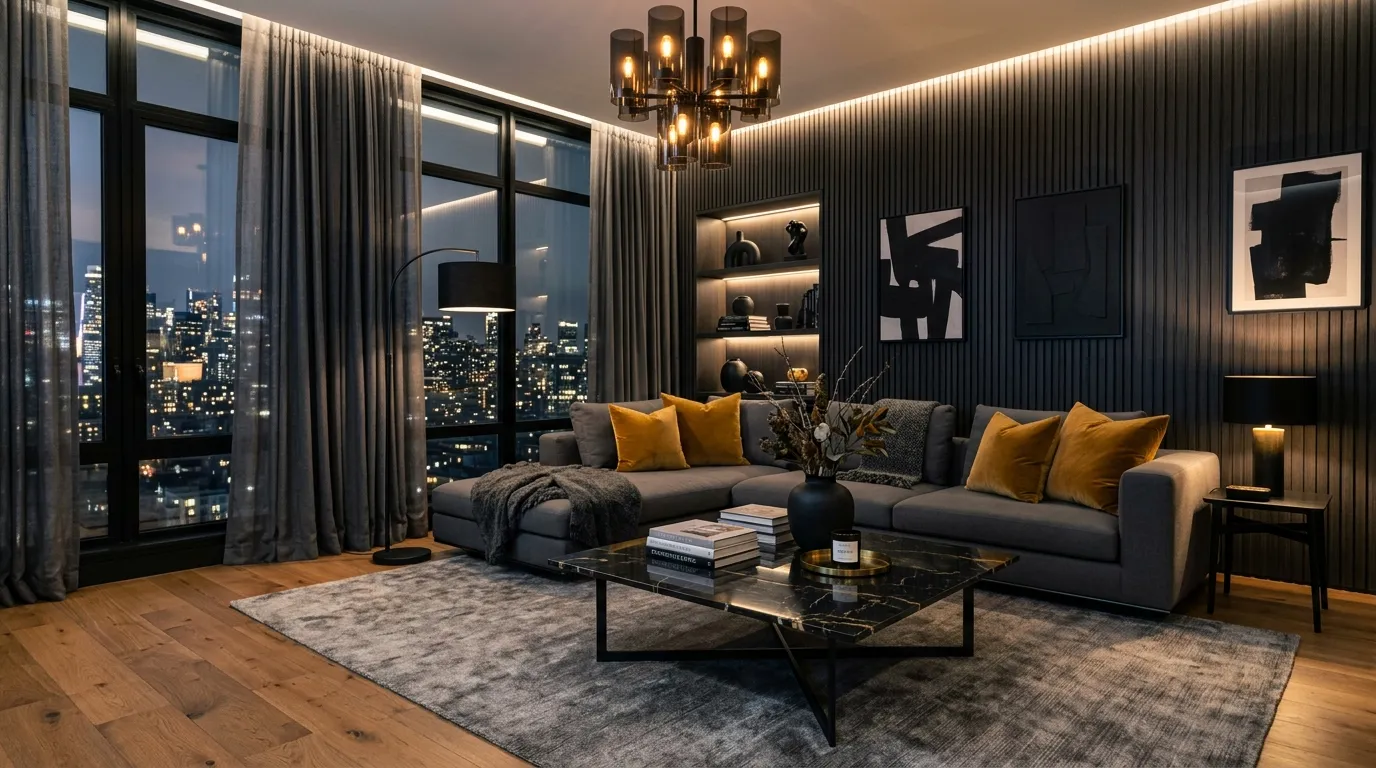 Charcoal Luxe Panels