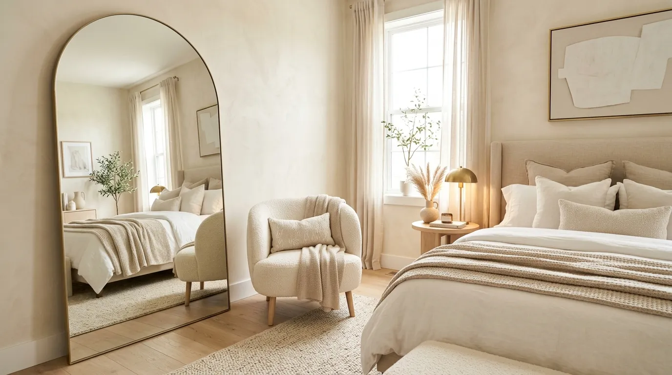 Curved Statement Mirror