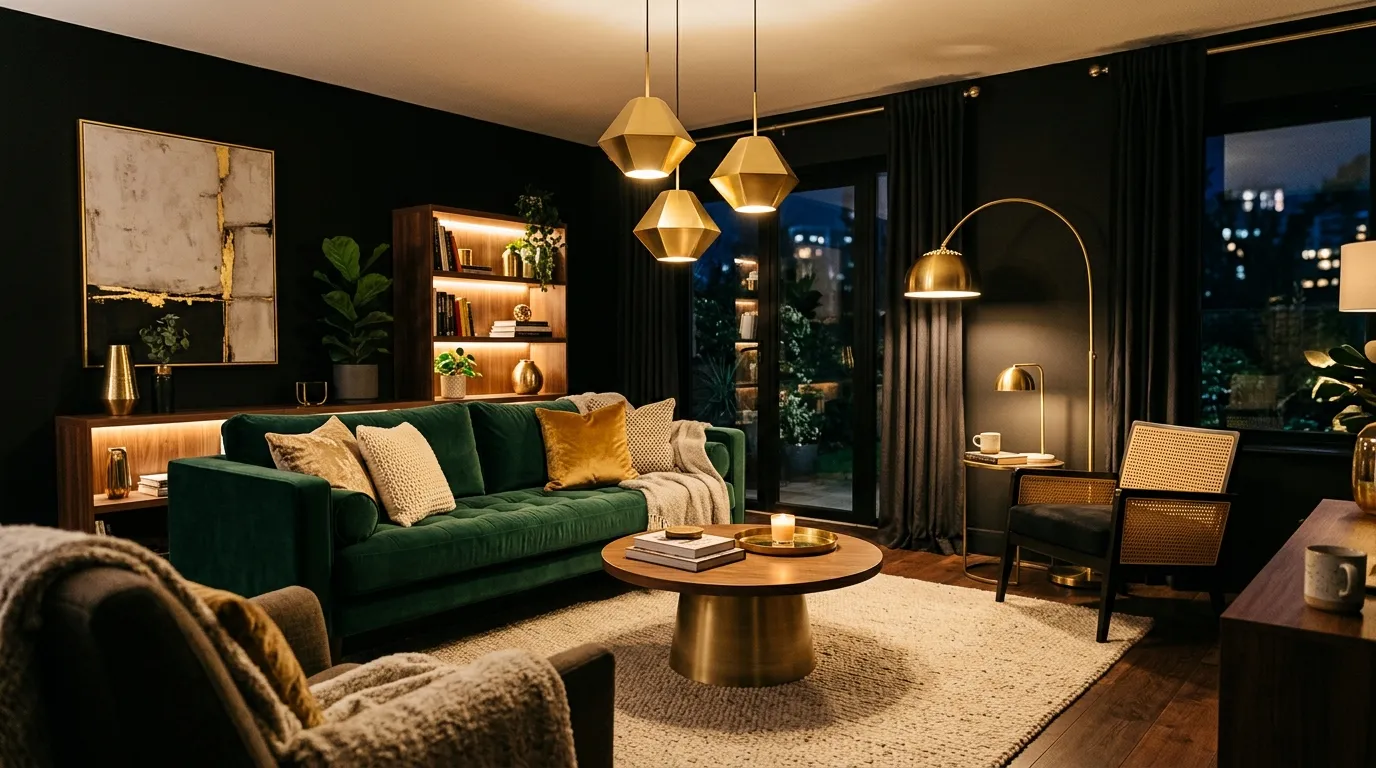 Gold Accent Lighting