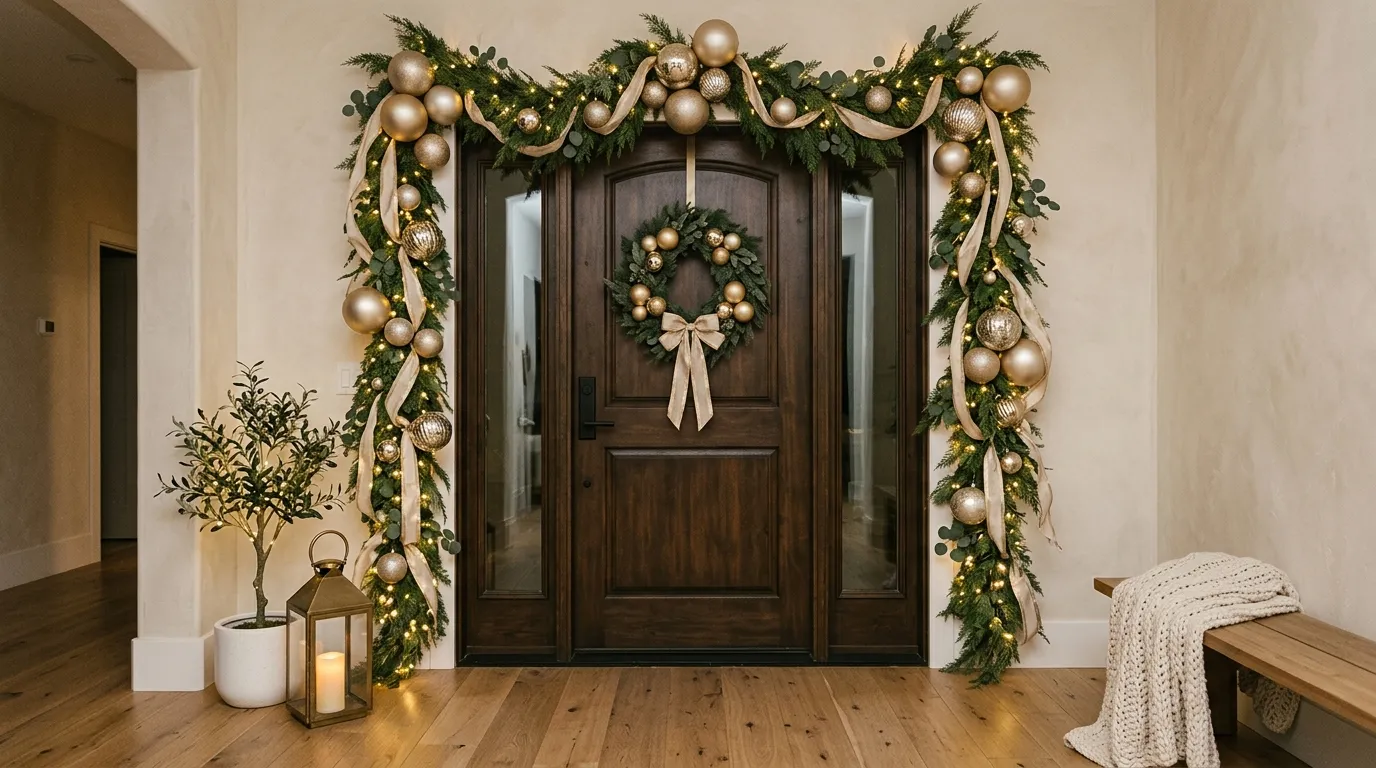 Golden Ornament Wall