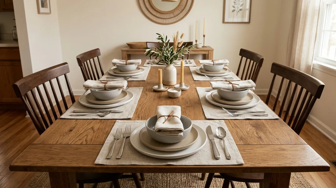 Layered Dinnerware Stack