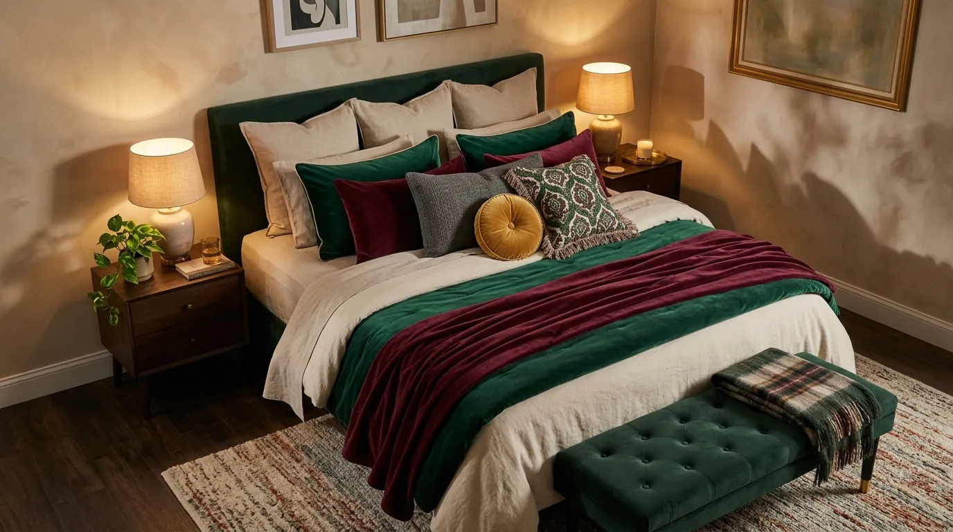 Layered Jewel Bedding
