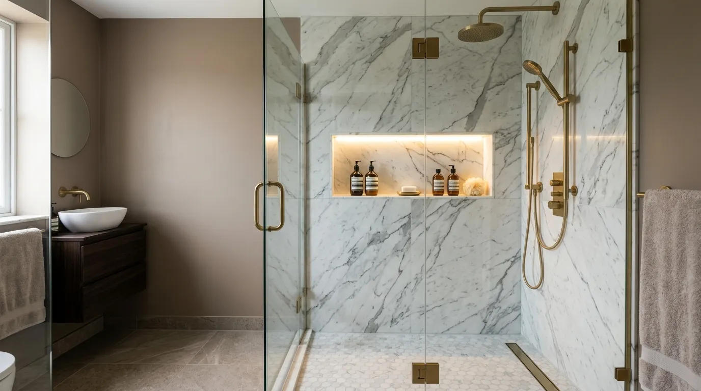 Marble Accent Niche