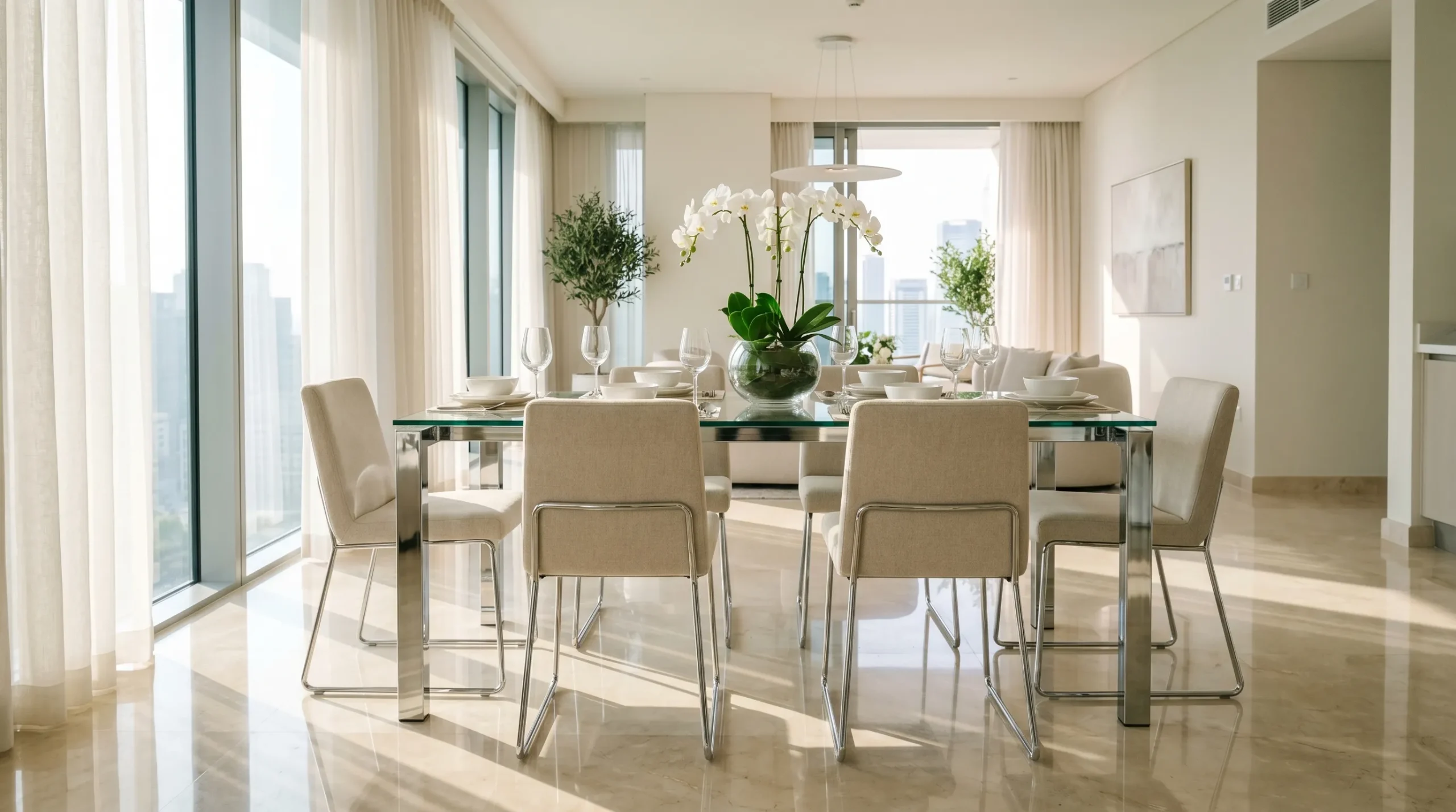 Glass Table Elegance