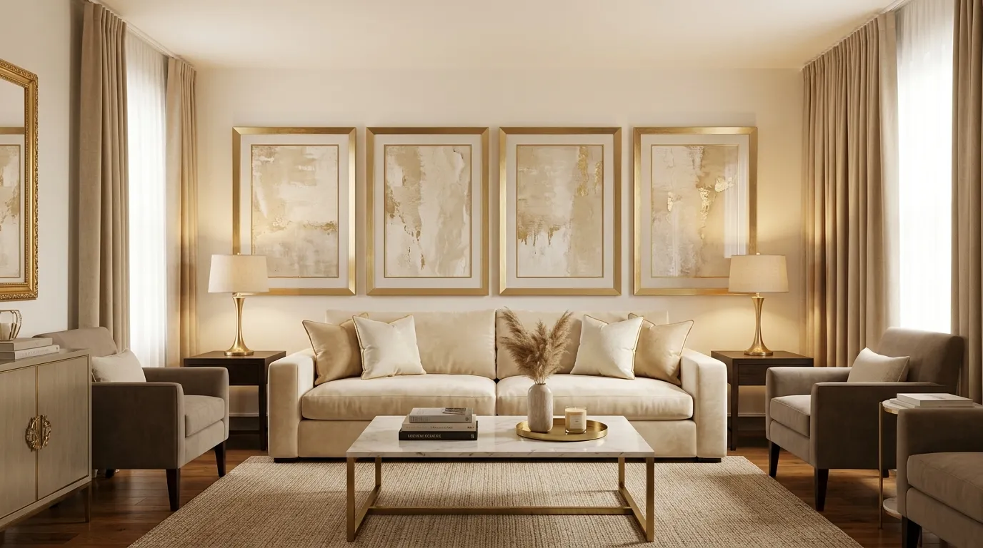 Gold Framed Art Set