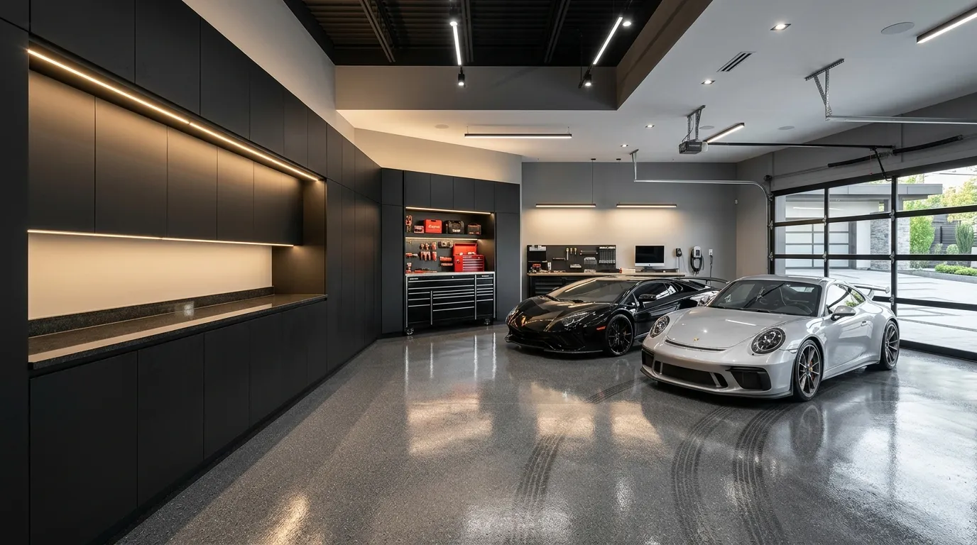 Matte Black Cabinets