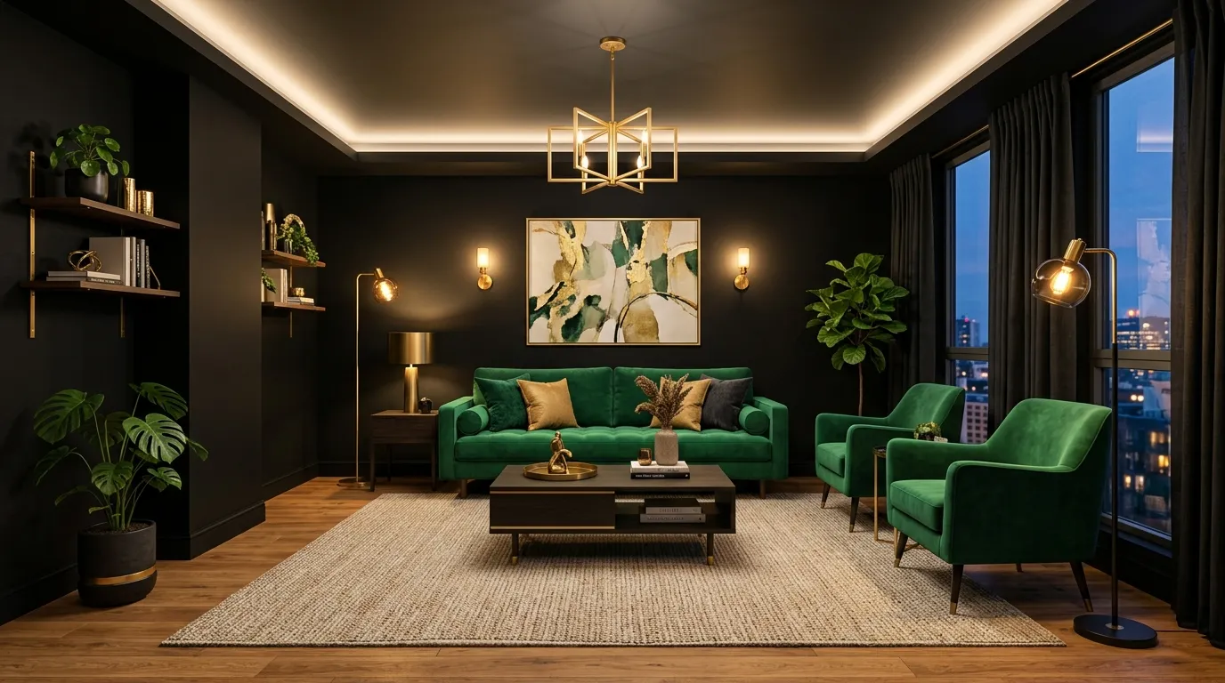 Matte Black Walls