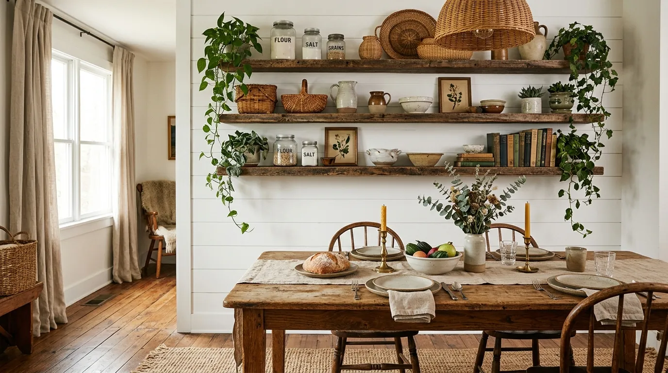 Rustic Farmhouse Shelves