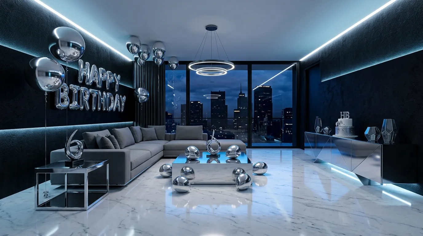 Chrome Silver Decor