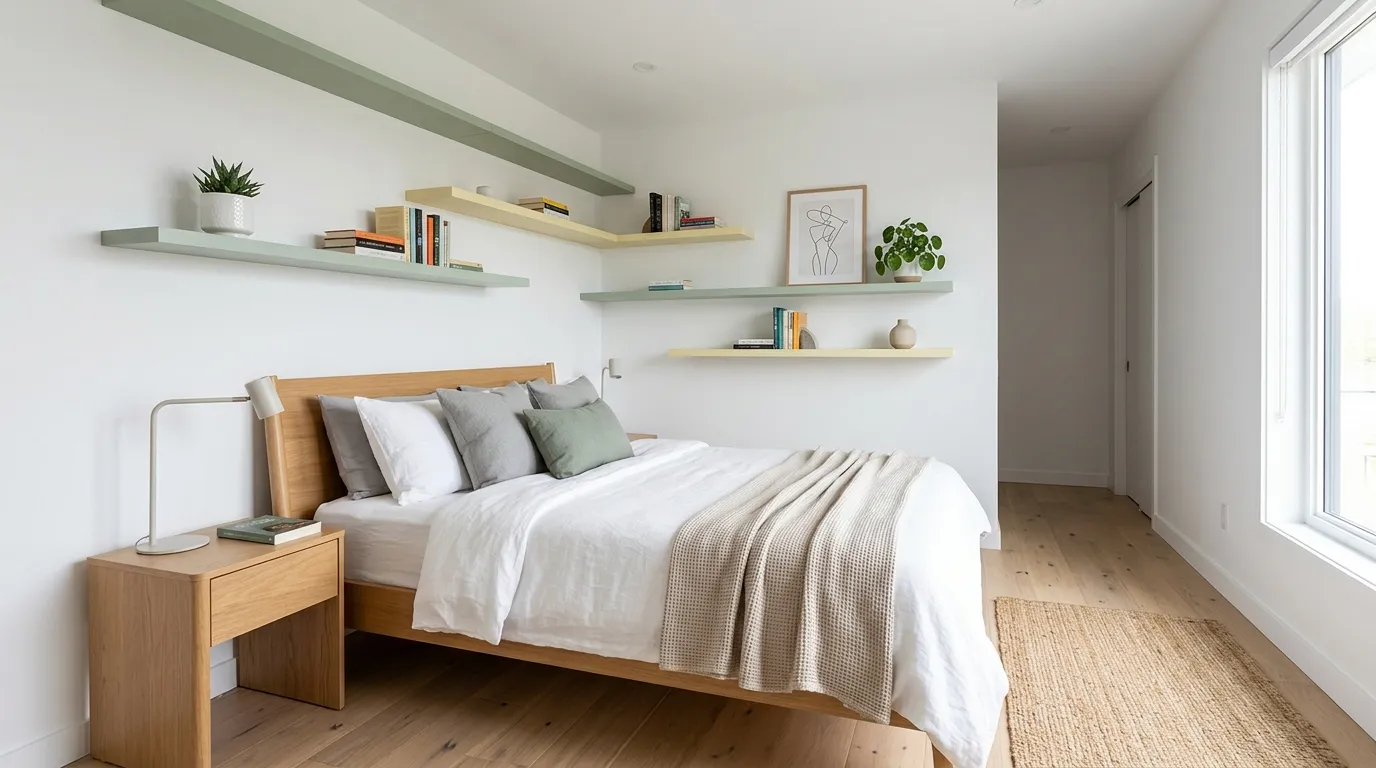 Colorful Floating Shelves