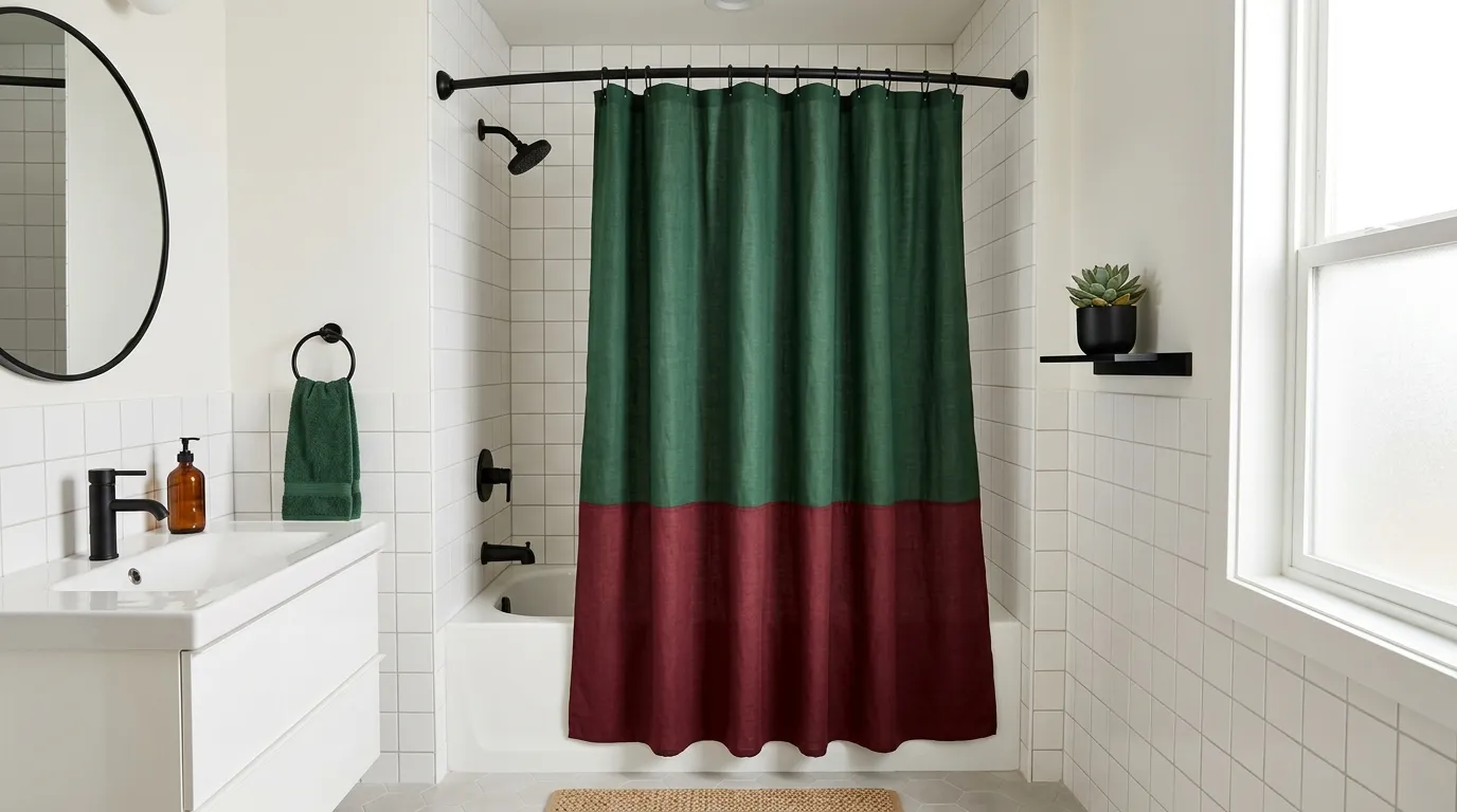 Dual Tone Shower Curtain