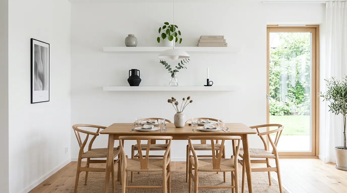 Minimalist White Shelves