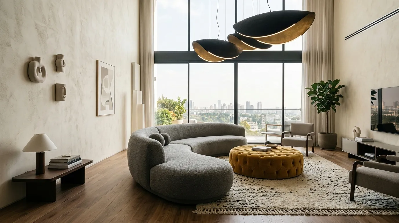 Curved Sofa Elegance