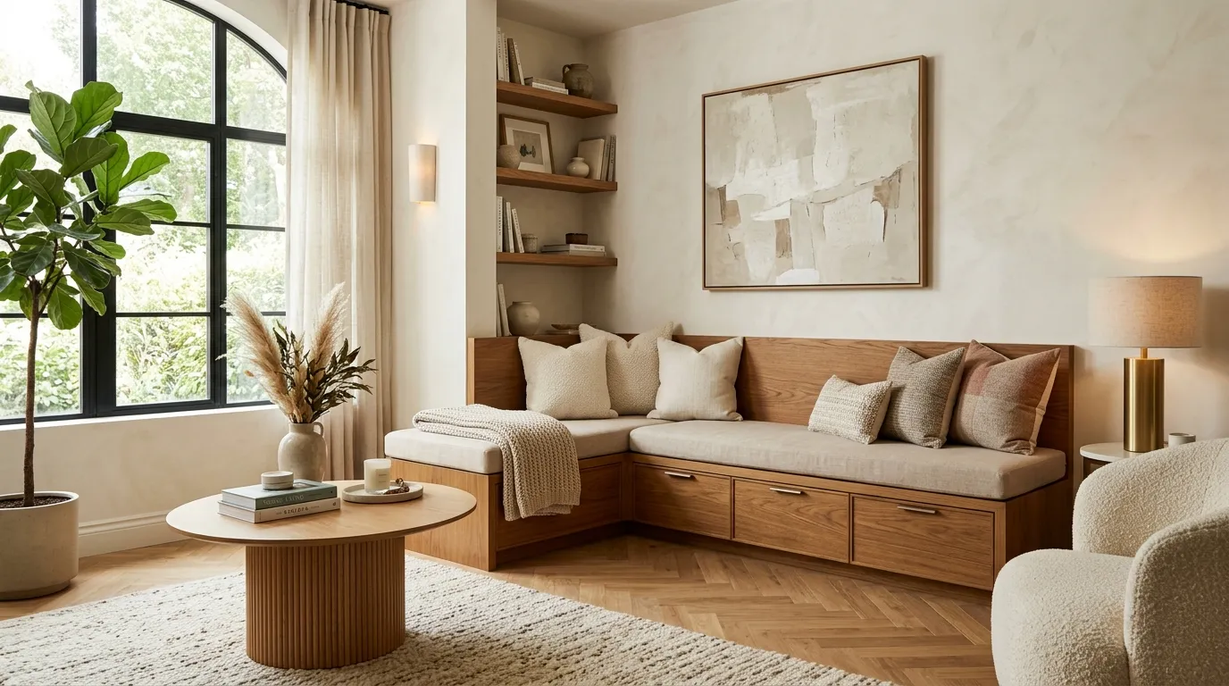 Built-In Corner Bench
