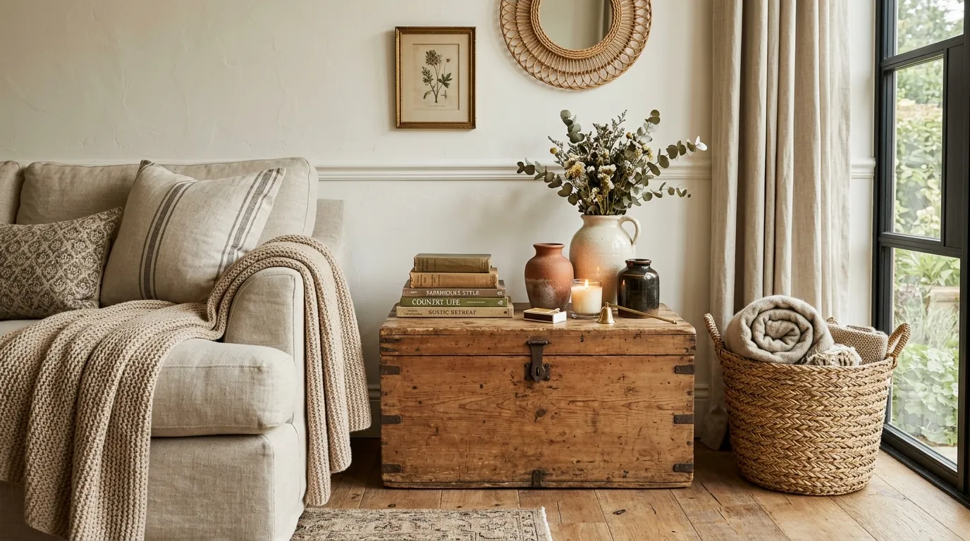 Antique Trunk Display