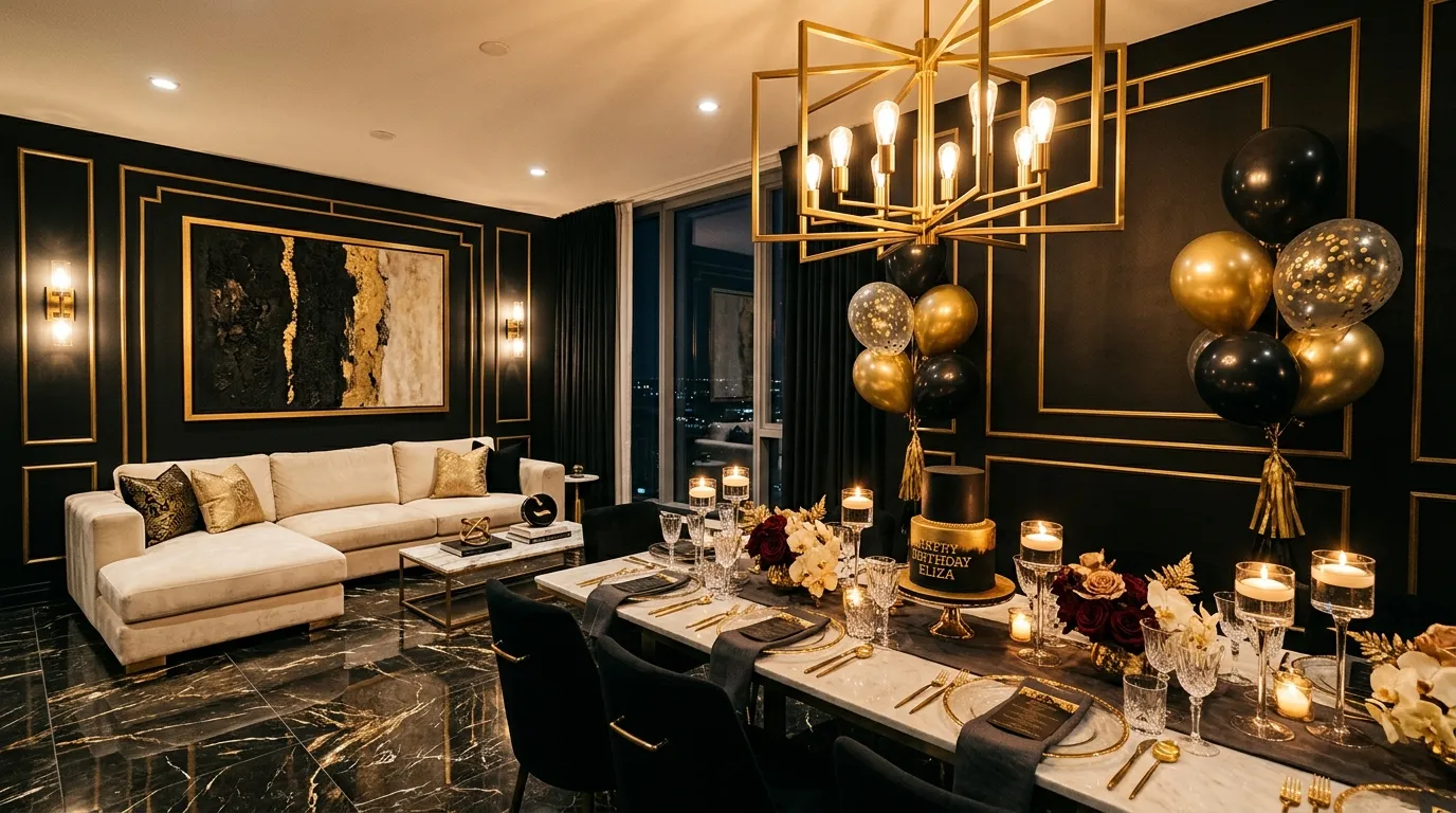 Black And Gold Luxe