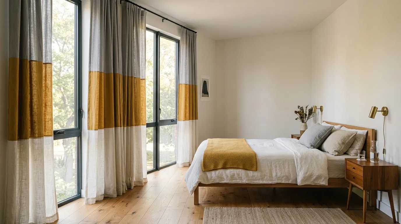 Color Block Curtains