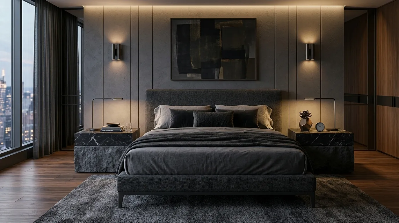 Dark Stone Nightstands