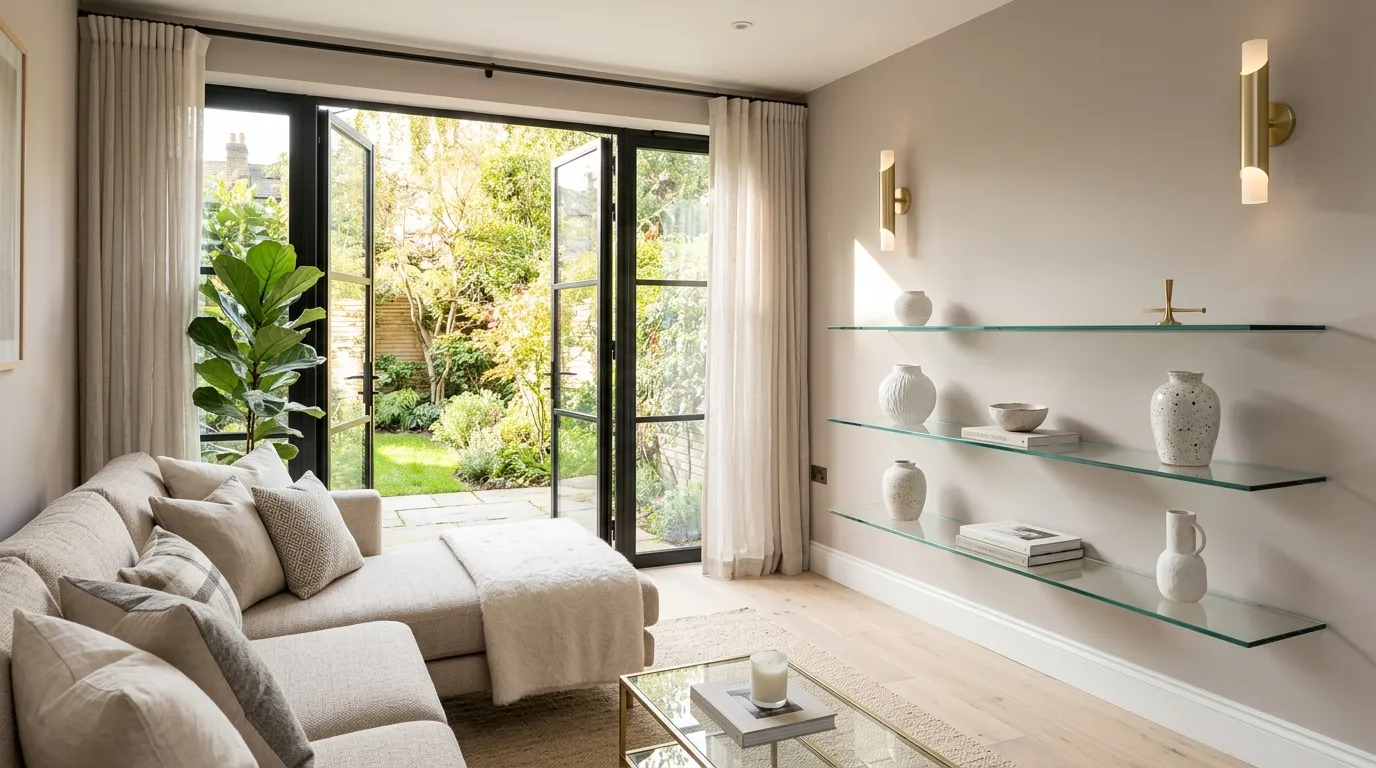 Glass Shelf Styling