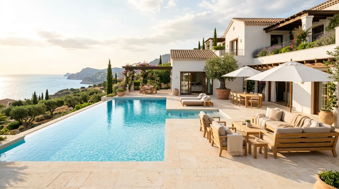 Limestone Pool Terraces