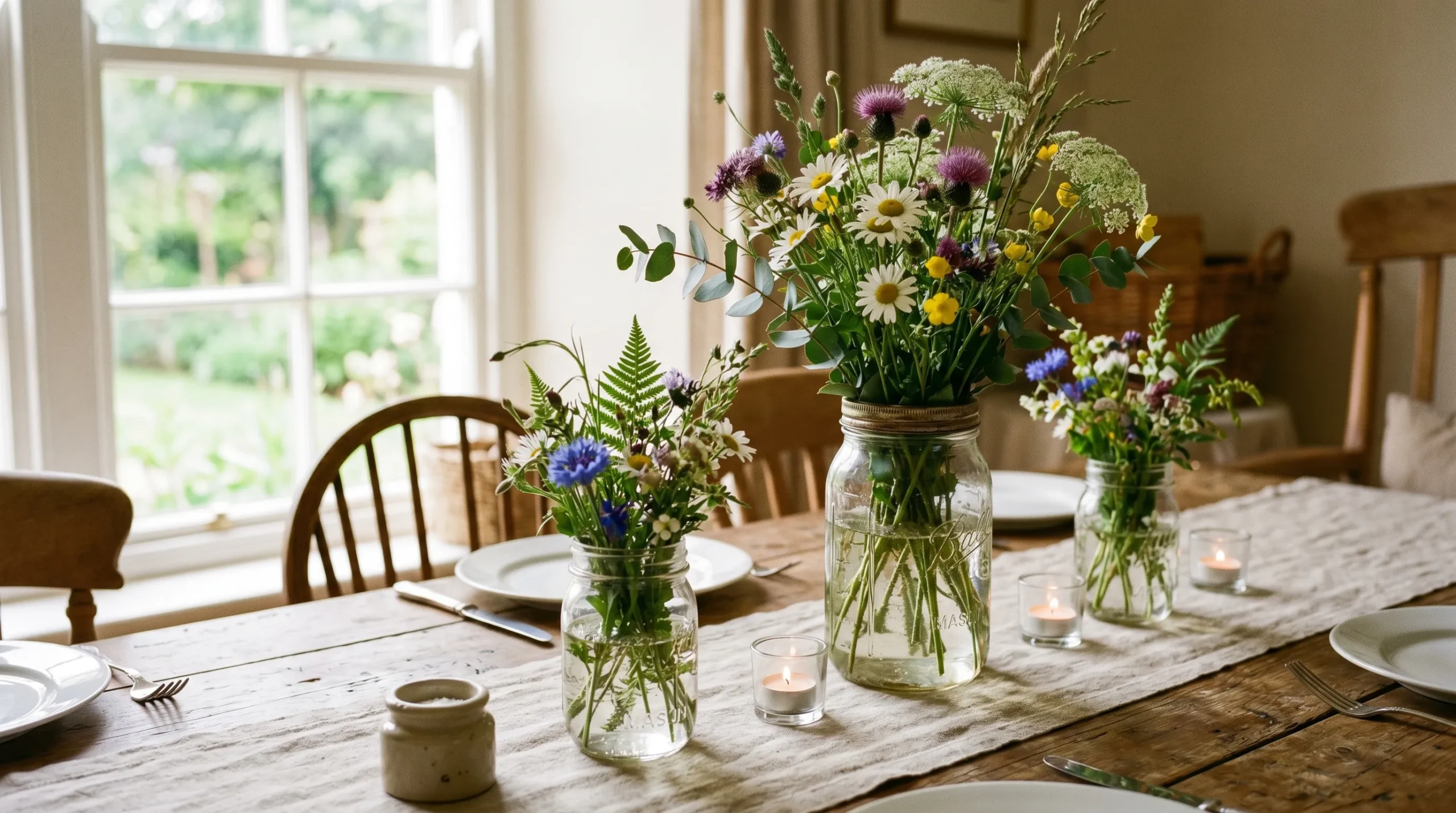 Mason Jar Centerpiece
