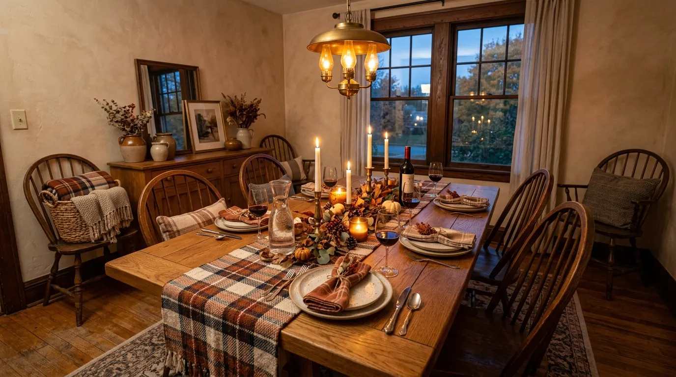 Plaid Table Accents