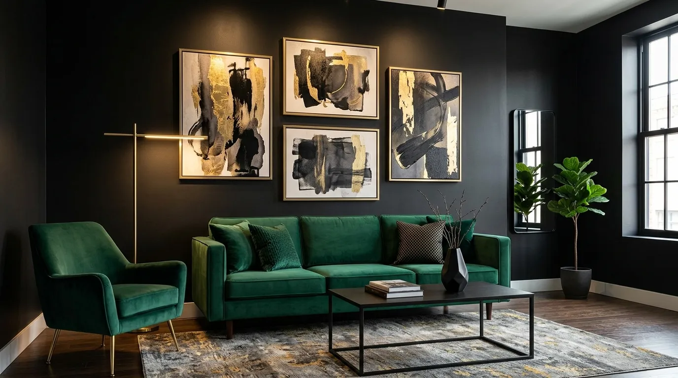 Black and Gold Wall Art