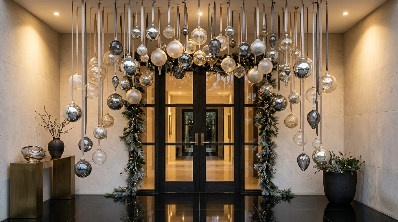 Glass Ornament Cascade