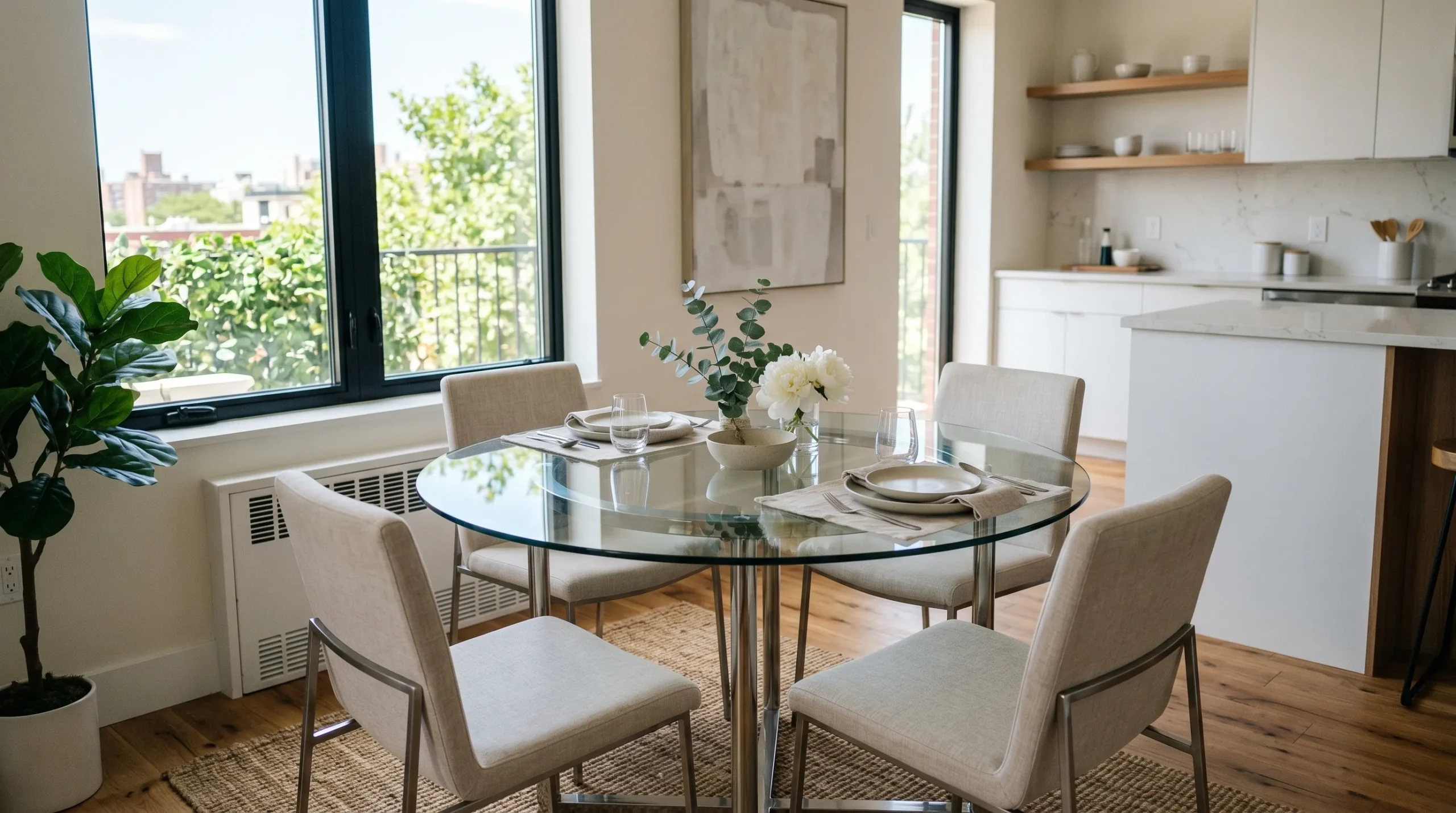 Glass Top Table