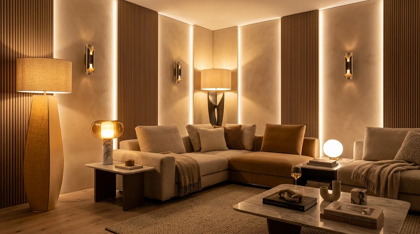 Layered Lighting Corner