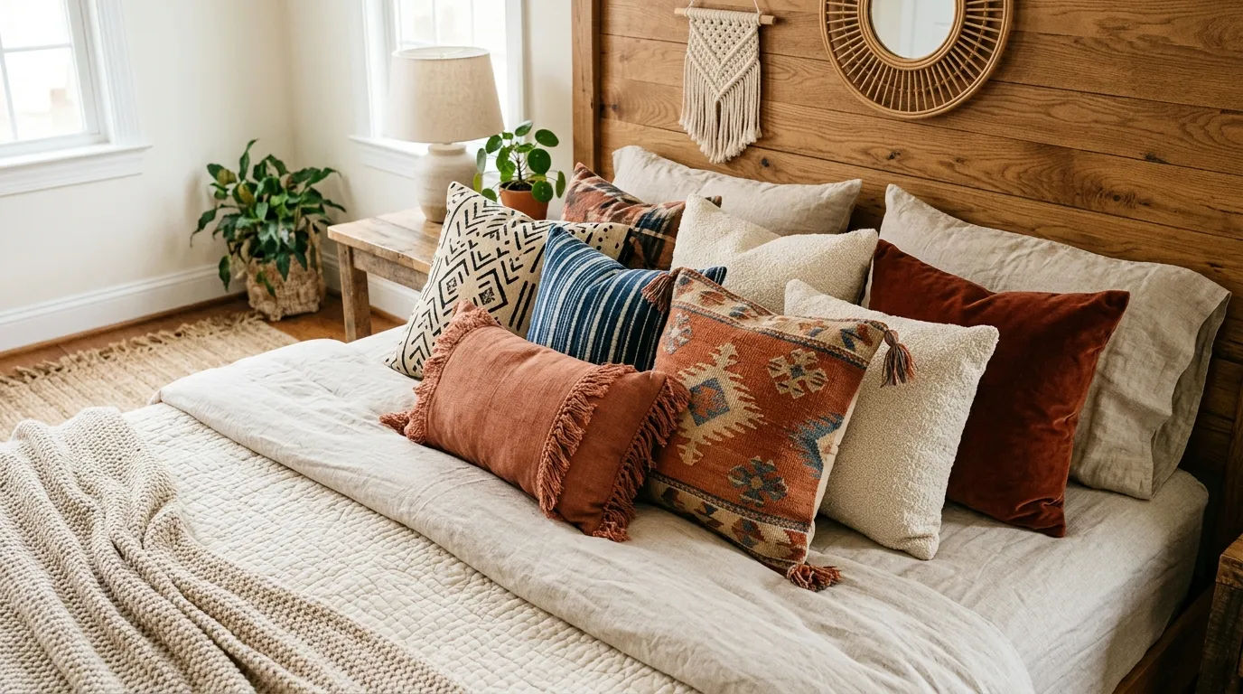 Mixed Pattern Pillows