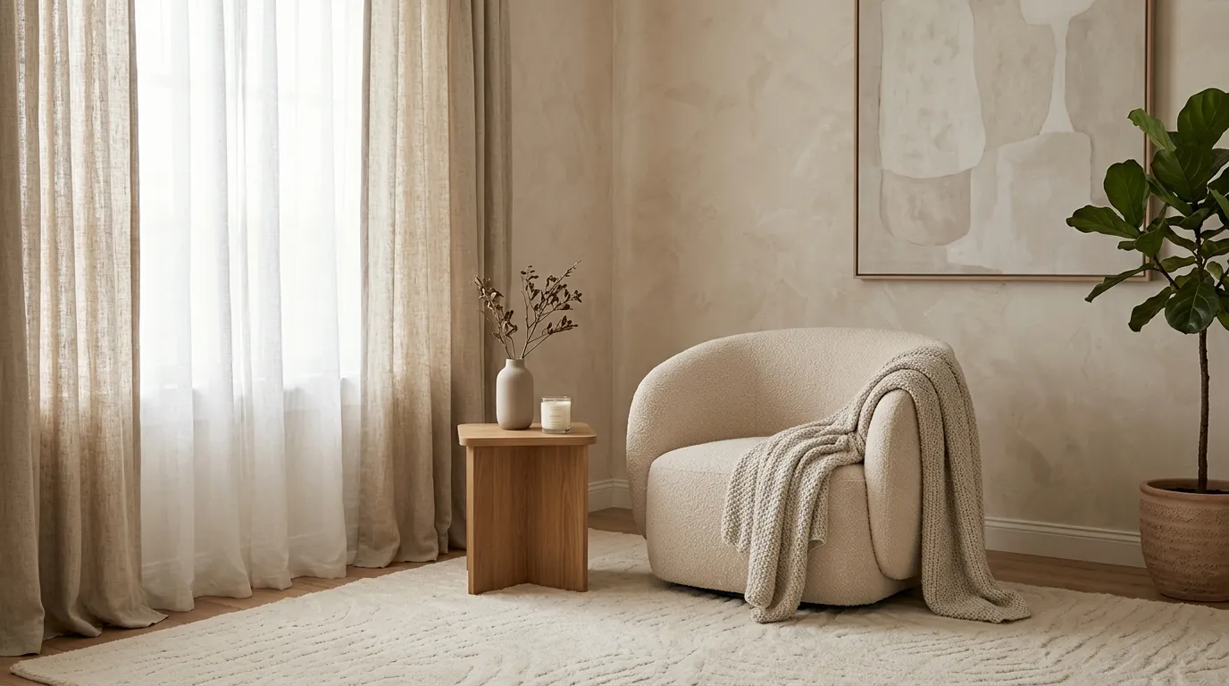 Textured Neutral Corner