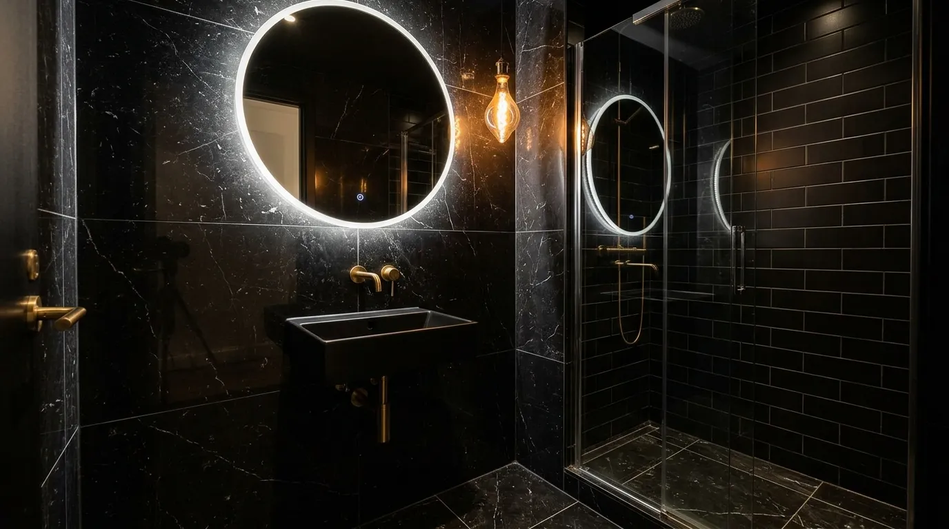 small all black bathroom ideas