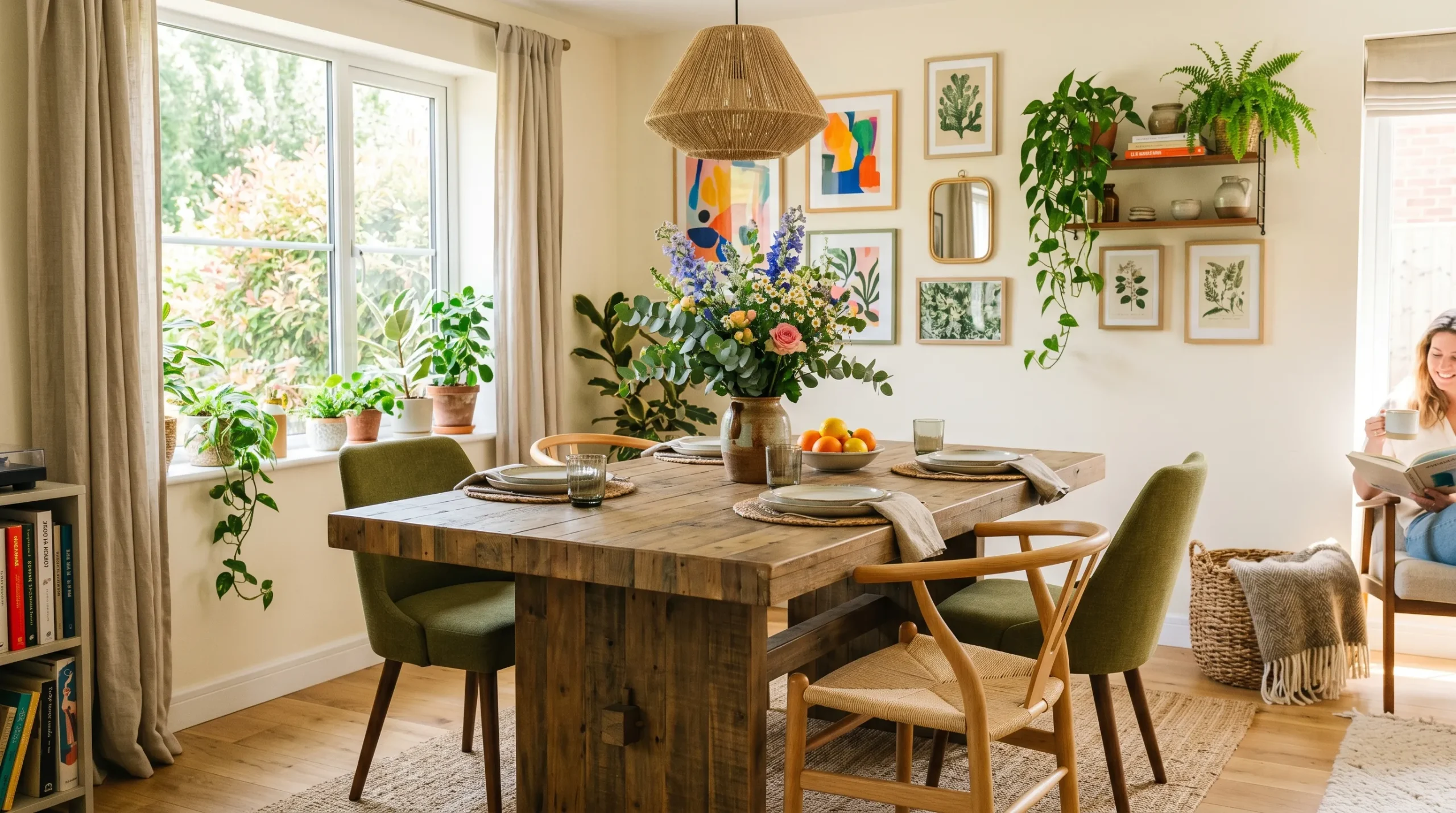dining room plants decor