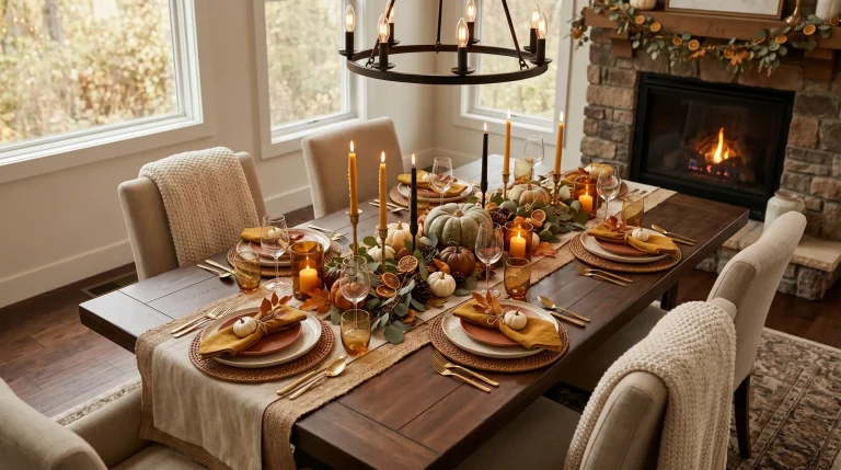 dining room table fall decor ideas