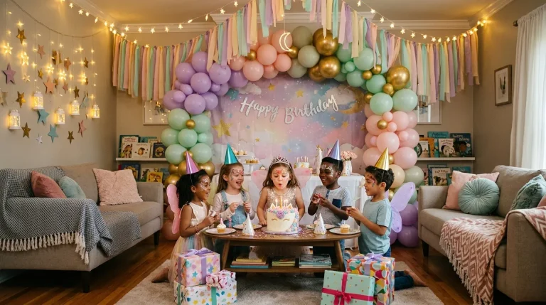 living room birthday decorations kids