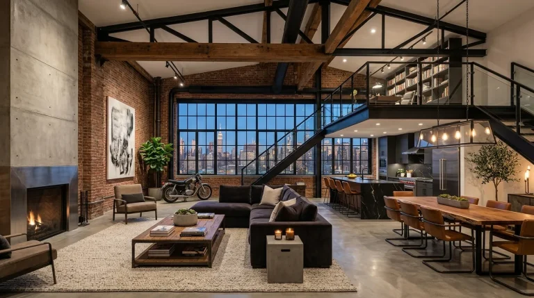 modern industrial loft