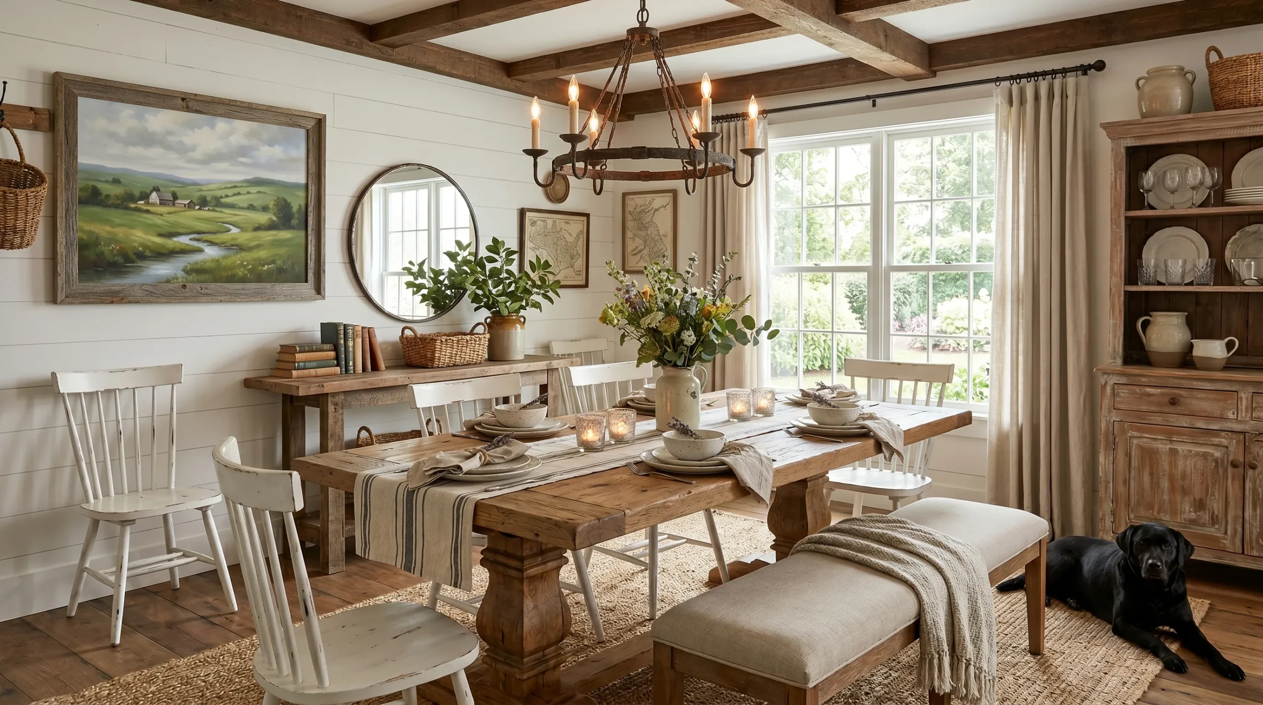 rustic farmhouse dining room decor