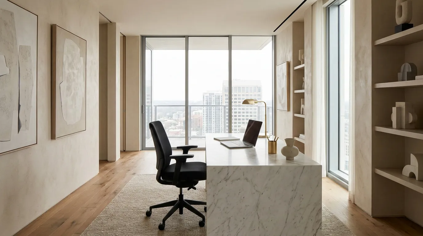 Marble Desk Styling