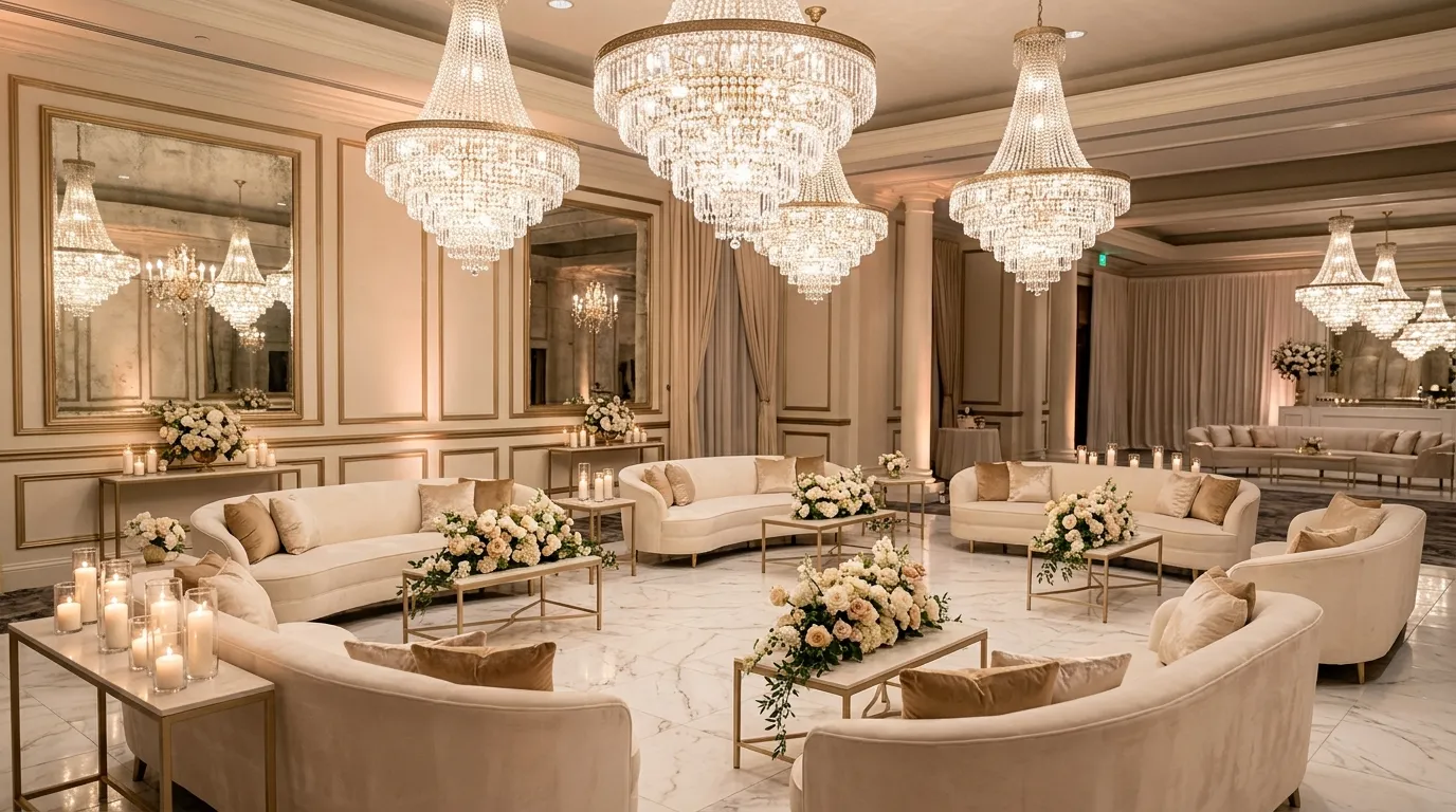 Crystal Chandelier Lounge