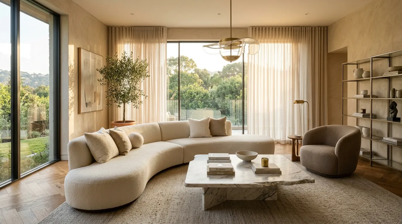Curved Statement Sofa